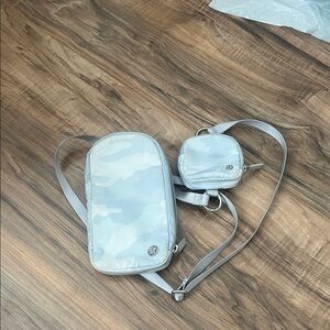 lululemon athletica Gray Camouflage Crossbody Bag